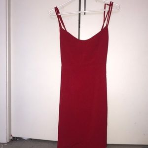 Red Toni bodycon dress